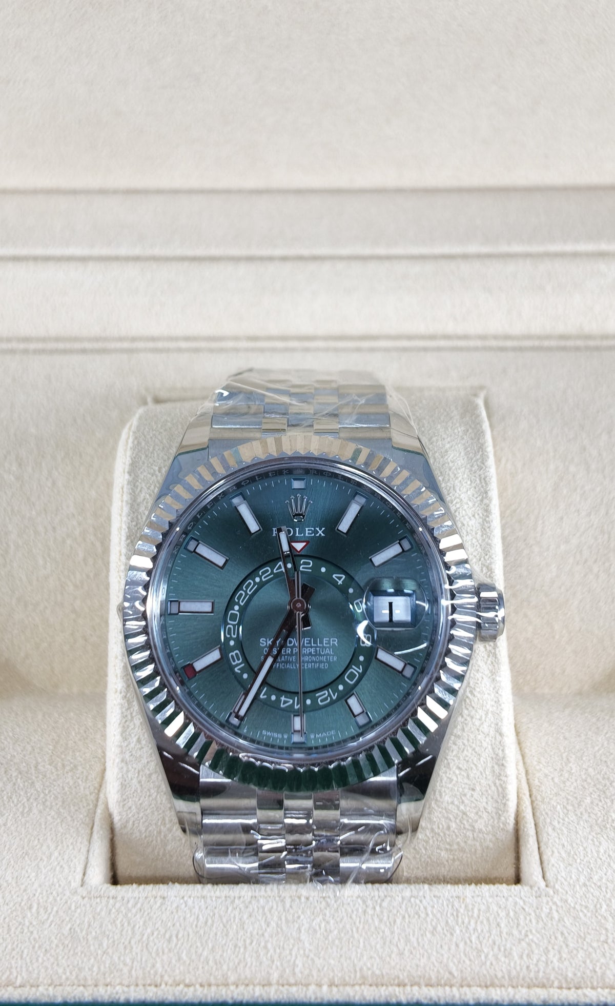 Unworn Rolex Sky Dweller 336934 — view 4 — Laura Milman New York