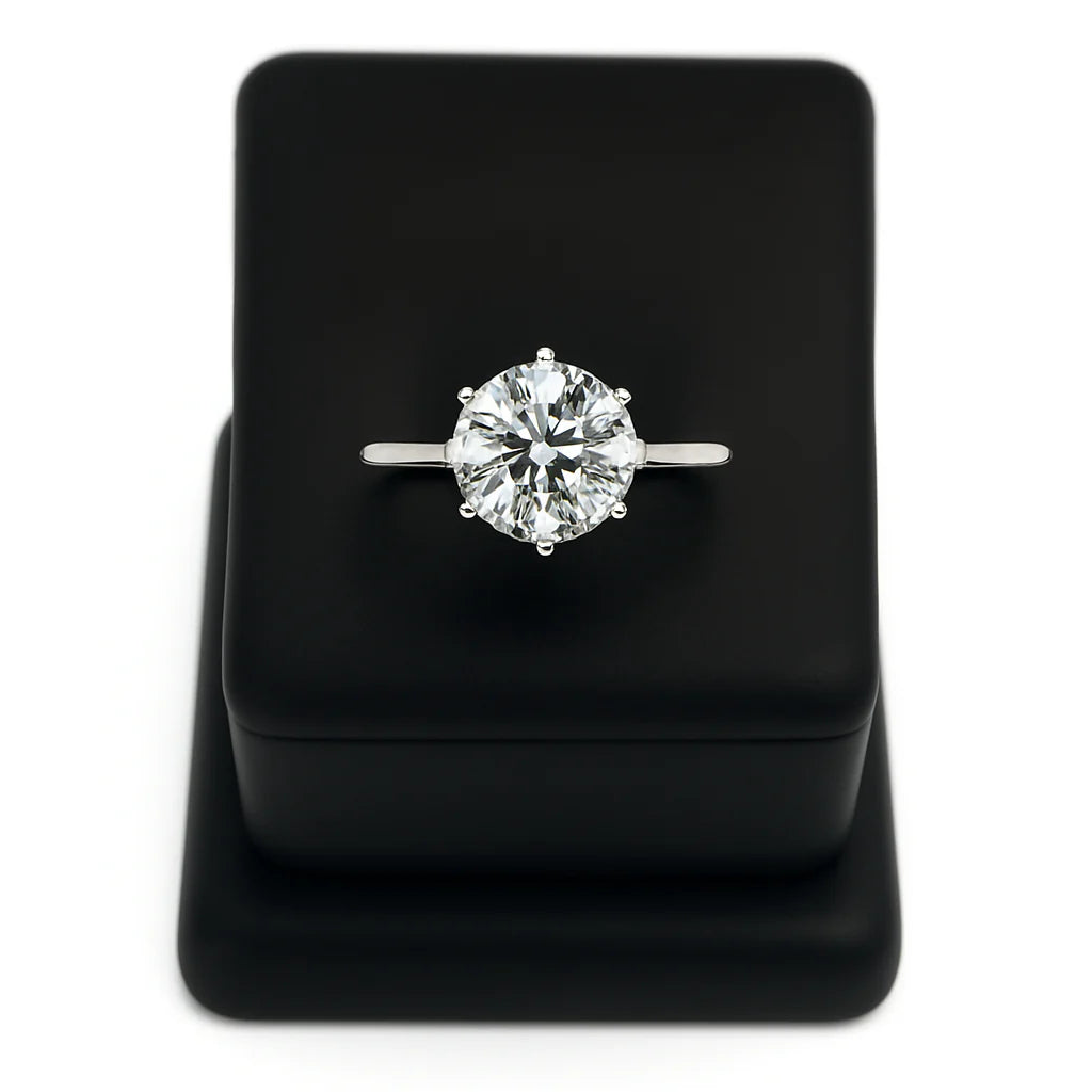 Round Diamond (Clarity Enhanced) Engagement Ring - Laura Milman New York