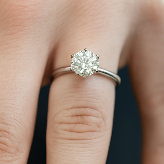 Round Diamond (Clarity Enhanced) Engagement Ring - Laura Milman New York