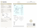 Fancy Yellow Heart Diamond Halo Stud Earrings in 18K Yellow Gold view 4