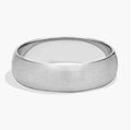 Matte Classic Brushed Wedding Ring in Platinum (6mm) Sizable