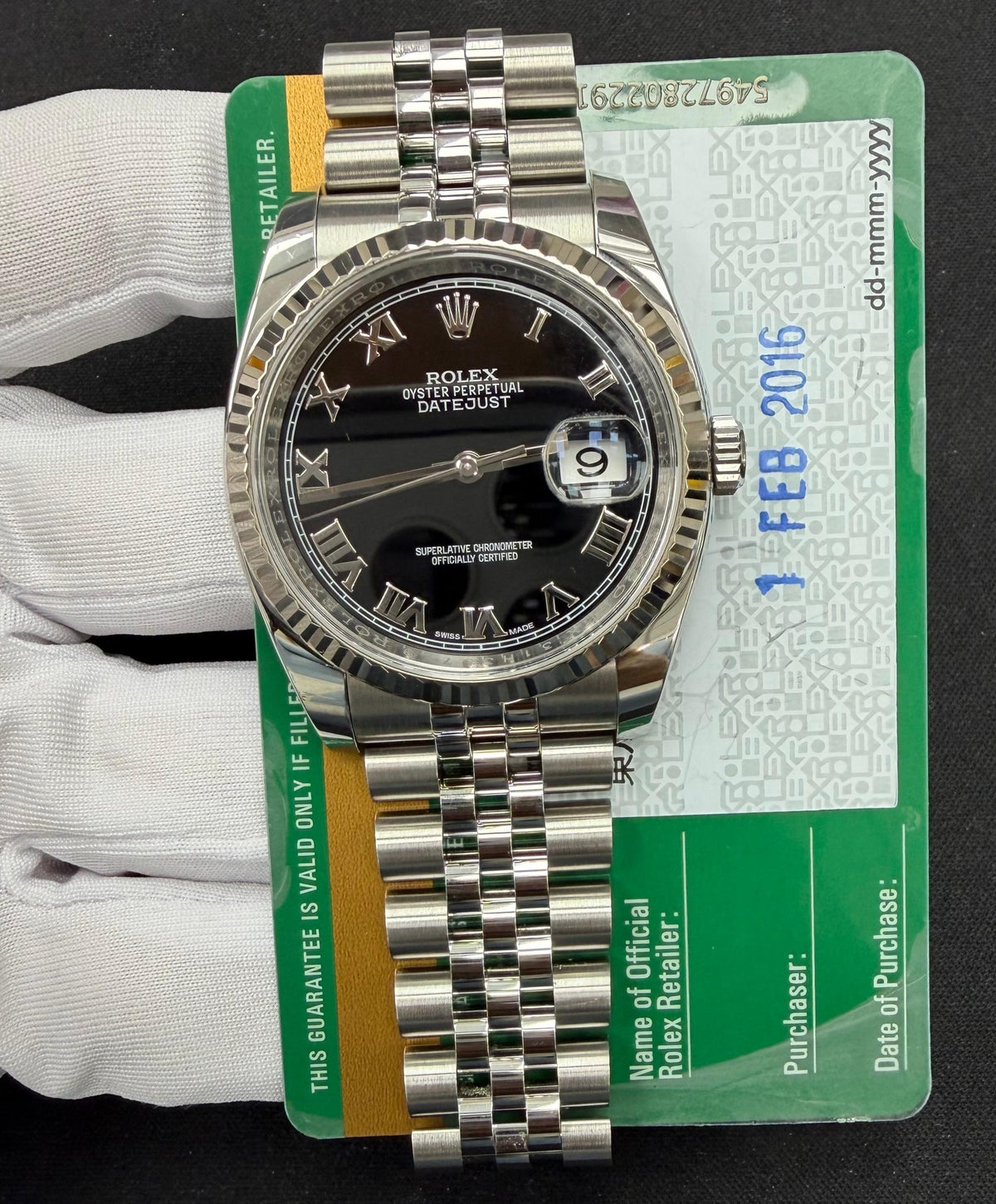 ROLEX DATEJUST 116234 — view 3 — Laura Milman New York