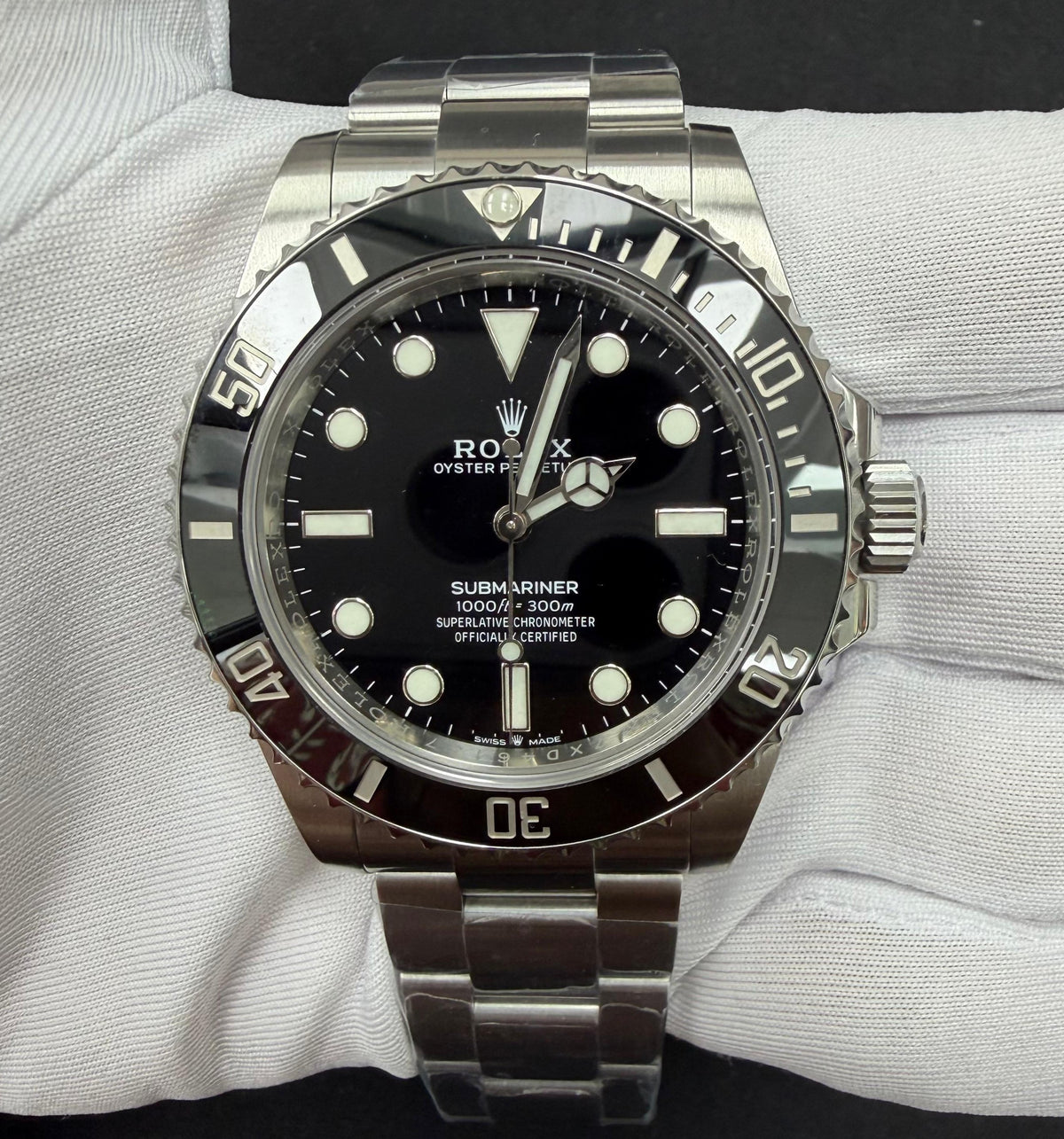 ROLEX SUBMARINER NO DATE 124060 — view 2 — Laura Milman New York