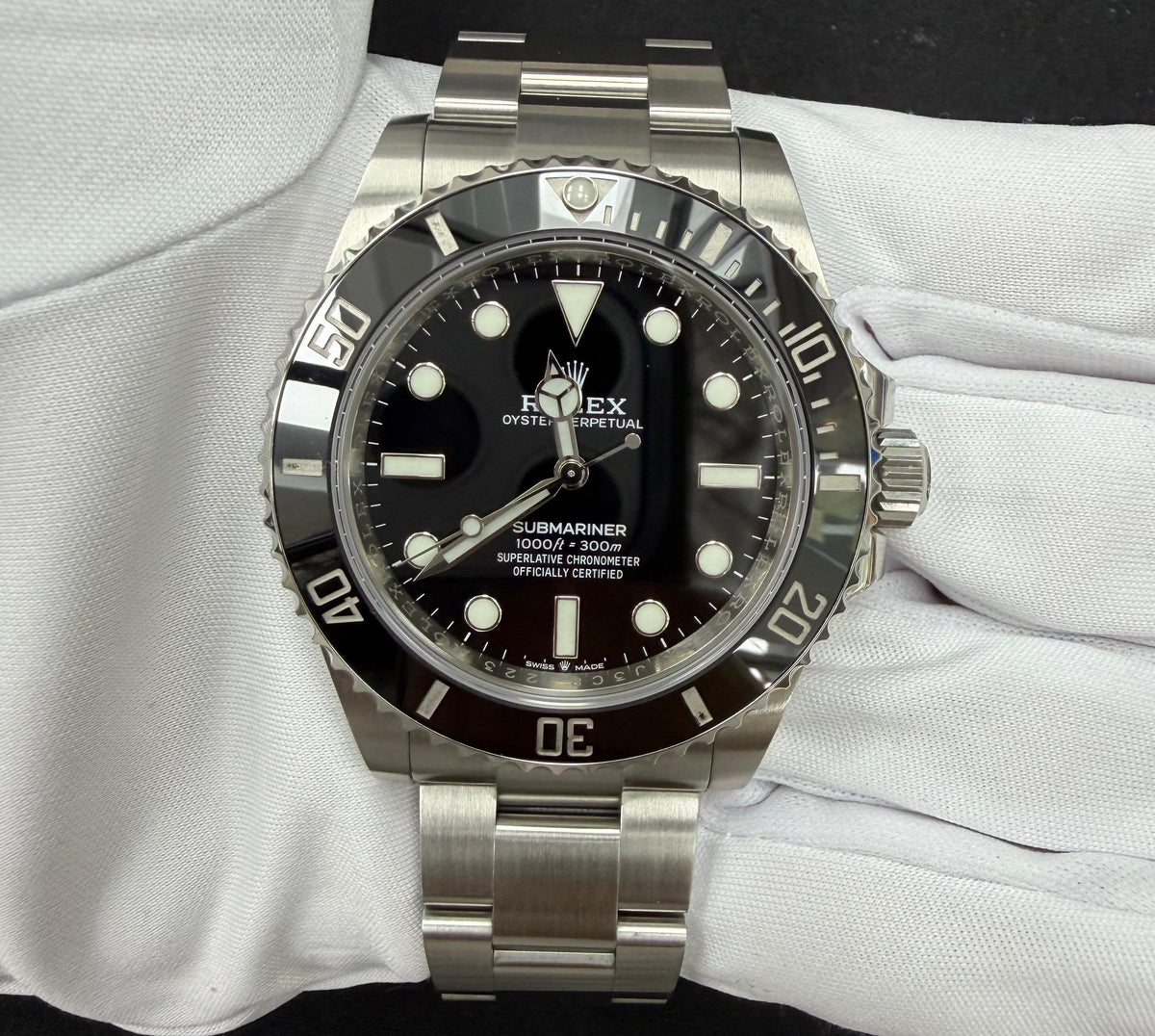 ROLEX SUBMARINER NO DATE 124060 — view 2 — Laura Milman New York