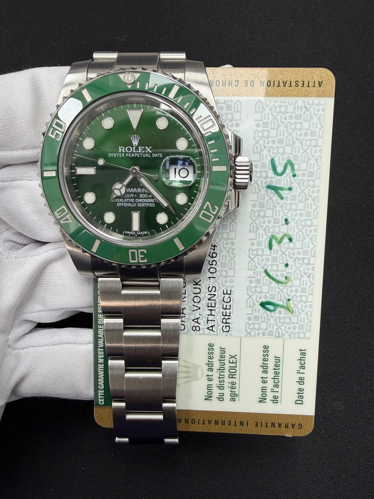 ROLEX SUBMARINER DATE 116610LV — view 3 — Laura Milman New York