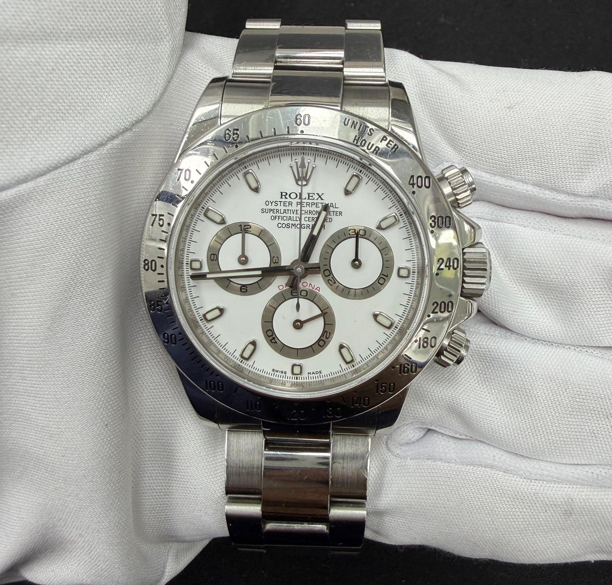 ROLEX DAYTONA 116520 — view 2 — Laura Milman New York