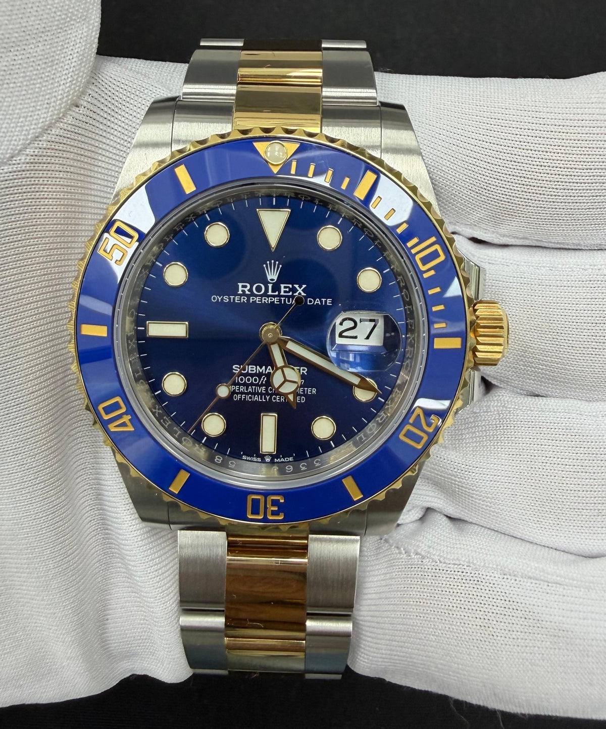 ROLEX SUBMARINER DATE 126613LB — view 2 — Laura Milman New York