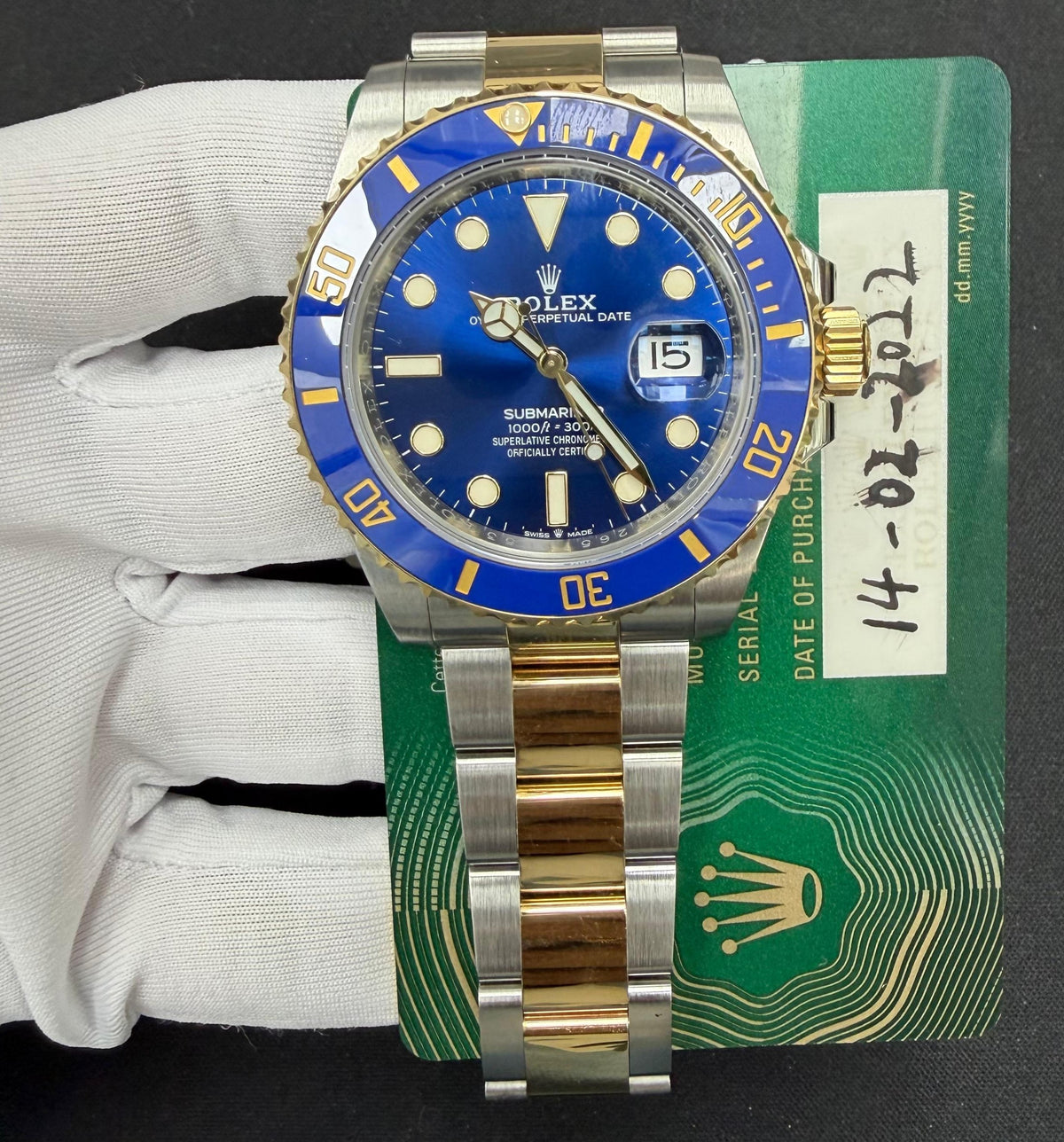 ROLEX SUBMARINER DATE 126613LB — view 3 — Laura Milman New York