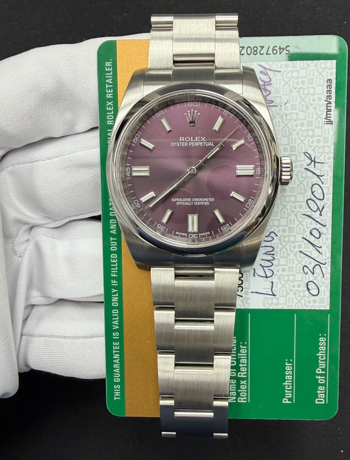 ROLEX OYSTER PERPETUAL 116000 — view 3 — Laura Milman New York