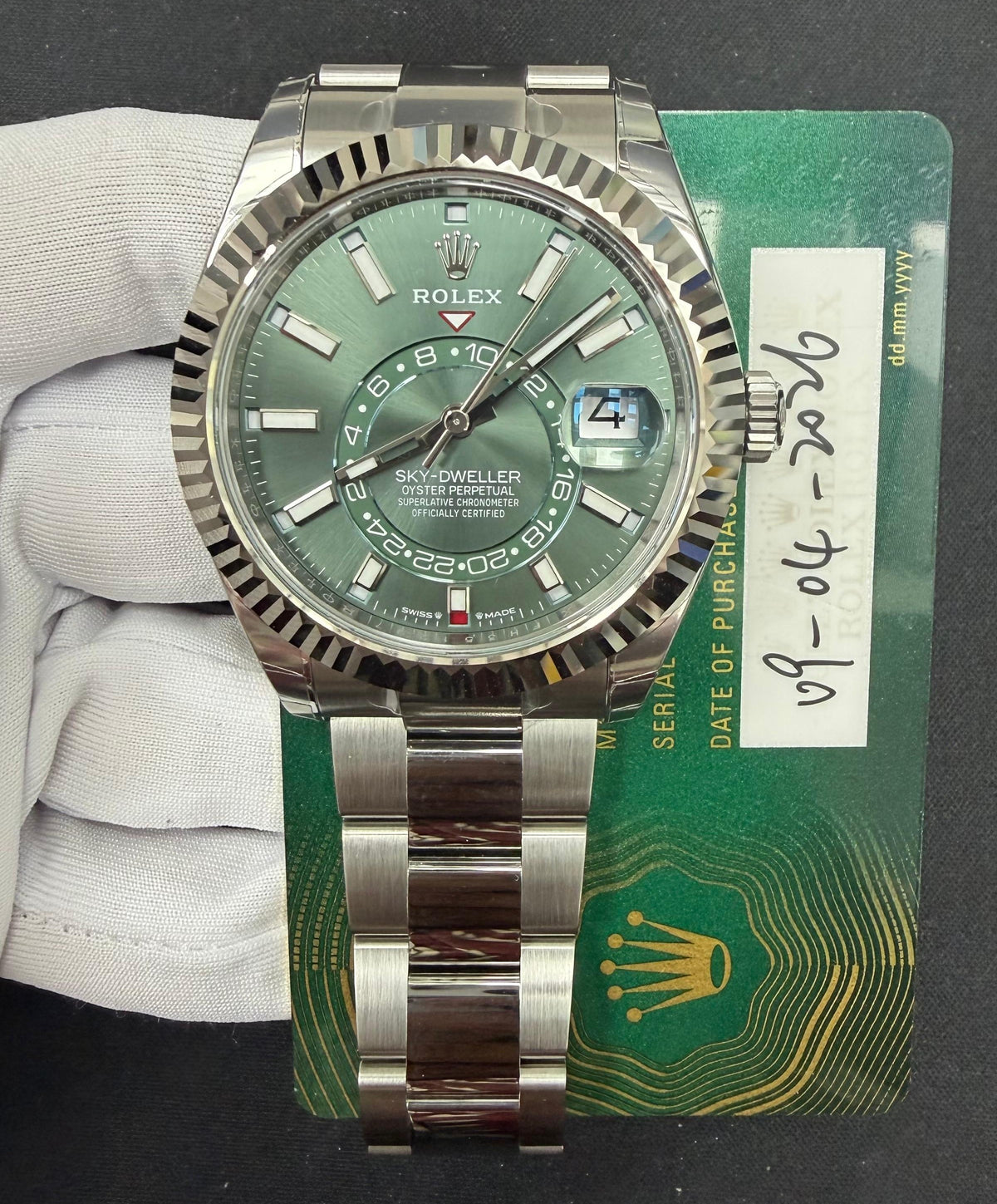 ROLEX SKY DWELLER 336934 — view 3 — Laura Milman New York