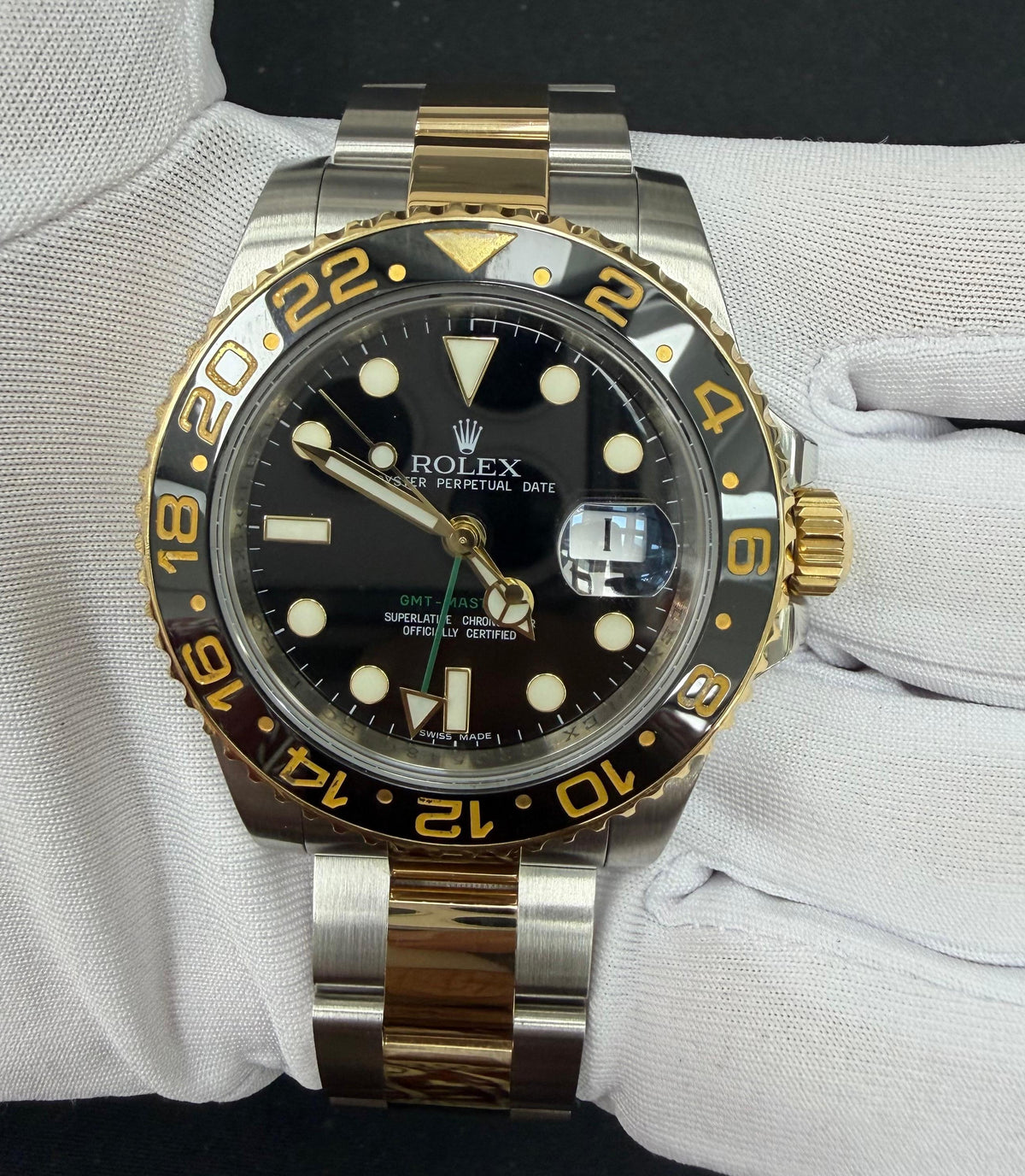 ROLEX GMT MASTER II 116713LN — view 2 — Laura Milman New York