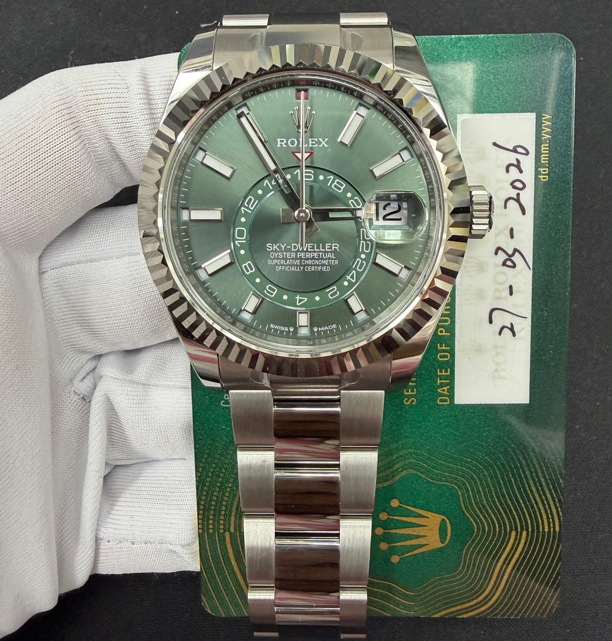 ROLEX SKY DWELLER 336934 — view 3 — Laura Milman New York