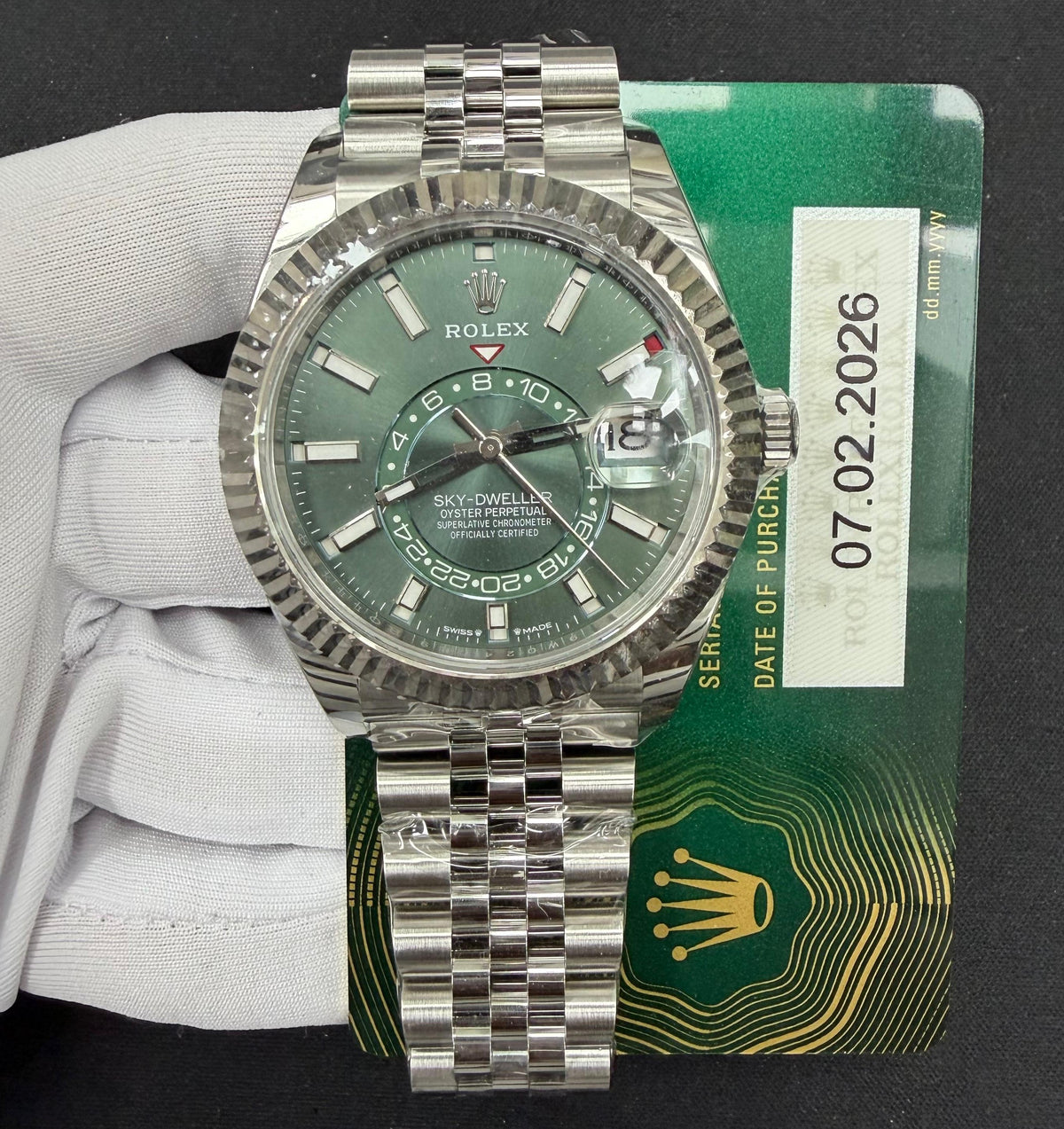 ROLEX SKY DWELLER 336934 — view 3 — Laura Milman New York