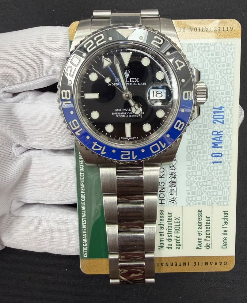 ROLEX GMT MASTER II 116710BLNR — view 3 — Laura Milman New York