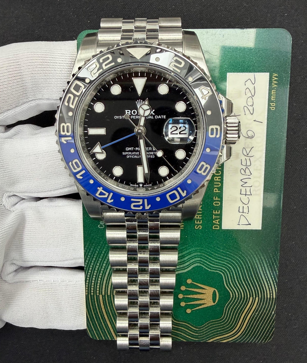 ROLEX GMT MASTER II 126710BLNR — view 3 — Laura Milman New York