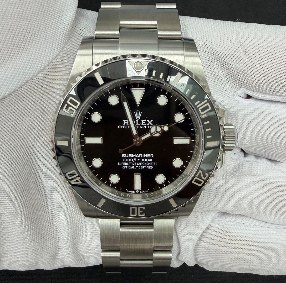 ROLEX SUBMARINER NO DATE 124060 — view 2 — Laura Milman New York