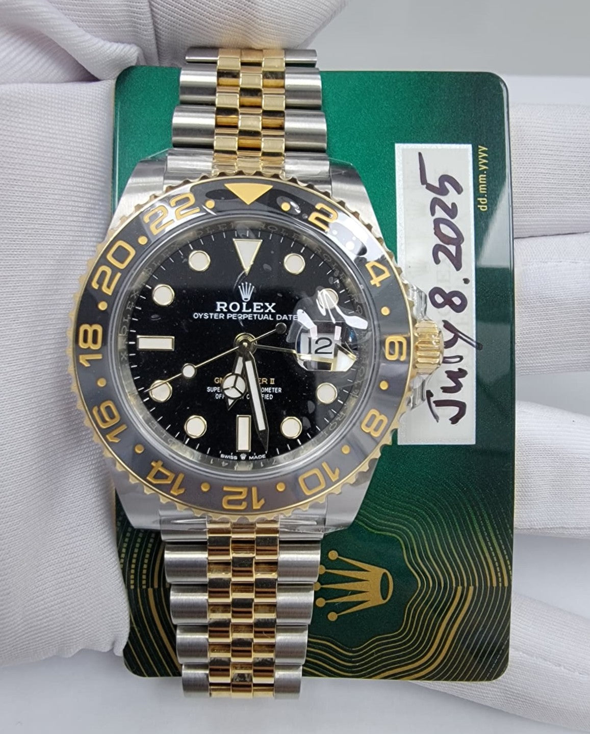 Pre-Owned Rolex GMT Master II 126713GRNR 40mm July 2025 — view 2 — Laura Milman New York