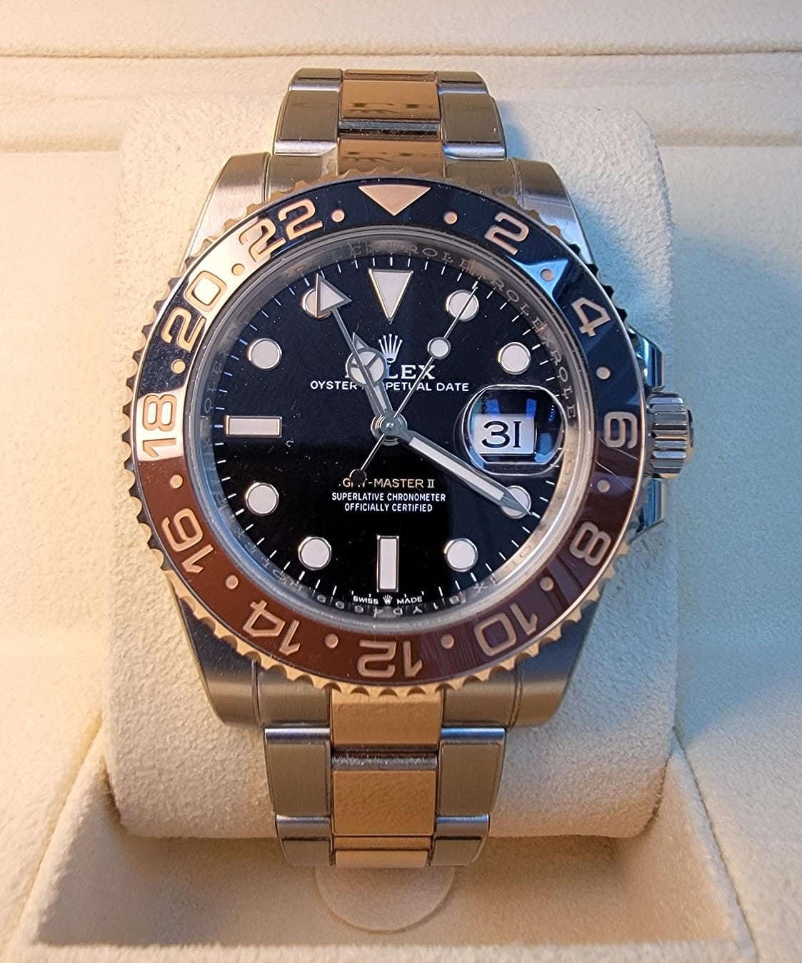 Pre-Owned Rolex GMT Master II 126711CHNR 40mm October 2024 — Laura Milman New York