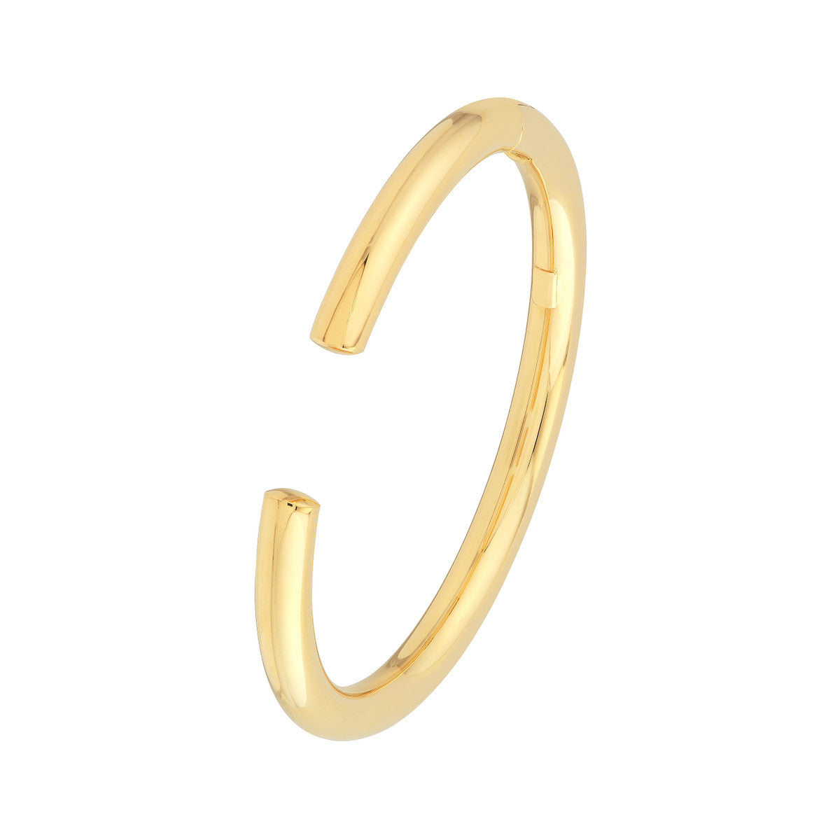 14K Gold Bracelet Open Polished Bangle Bracelet