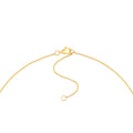 14K Gold Diamond Layered Adjustable Necklace 3/8tcw Diamond & Ruby Bezel Station