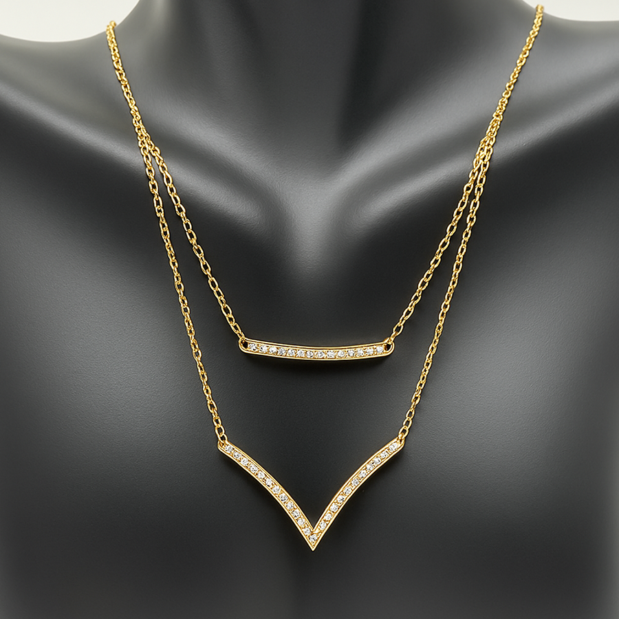 Trendy Yellow Gold Necklace - Laura Milman New York