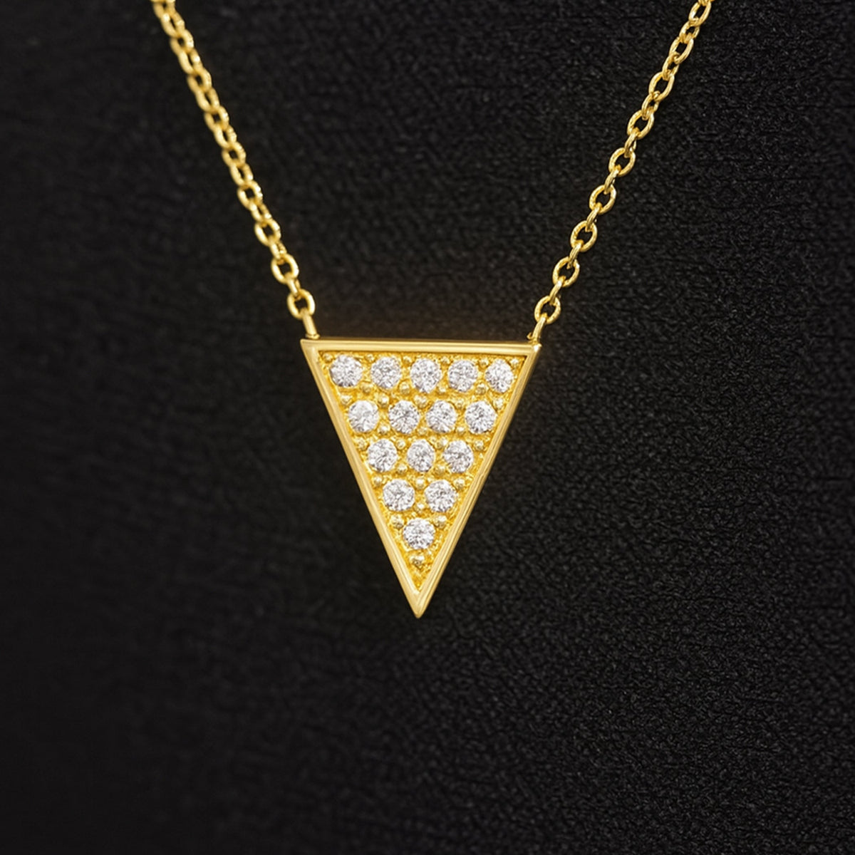 Triangle Pendant with Diamonds — Laura Milman New York