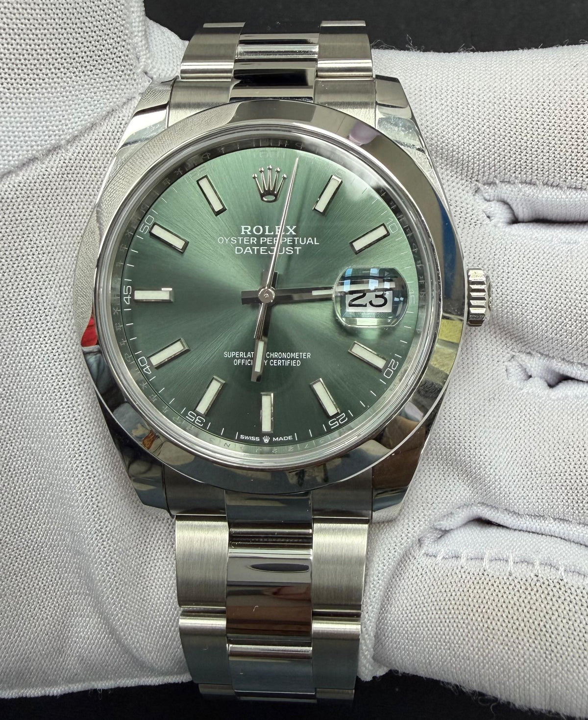 ROLEX DATEJUST 126300 — view 2 — Laura Milman New York