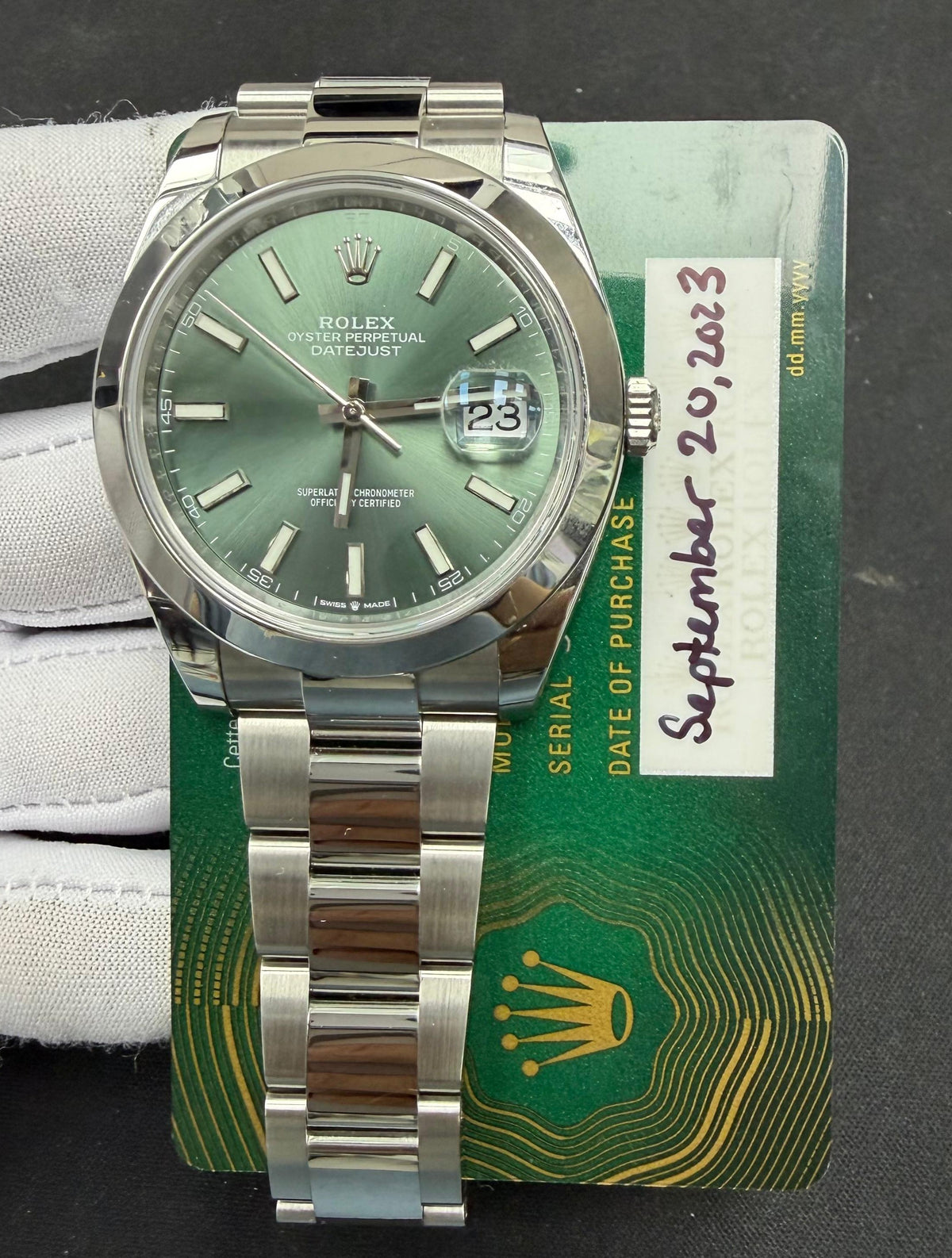 ROLEX DATEJUST 126300 — view 3 — Laura Milman New York