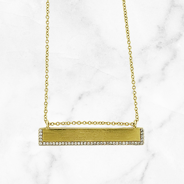 Bar Pendant Necklace - Laura Milman New York