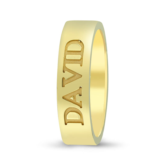 Custom Name Men's Wedding Band 3 - Laura Milman New York