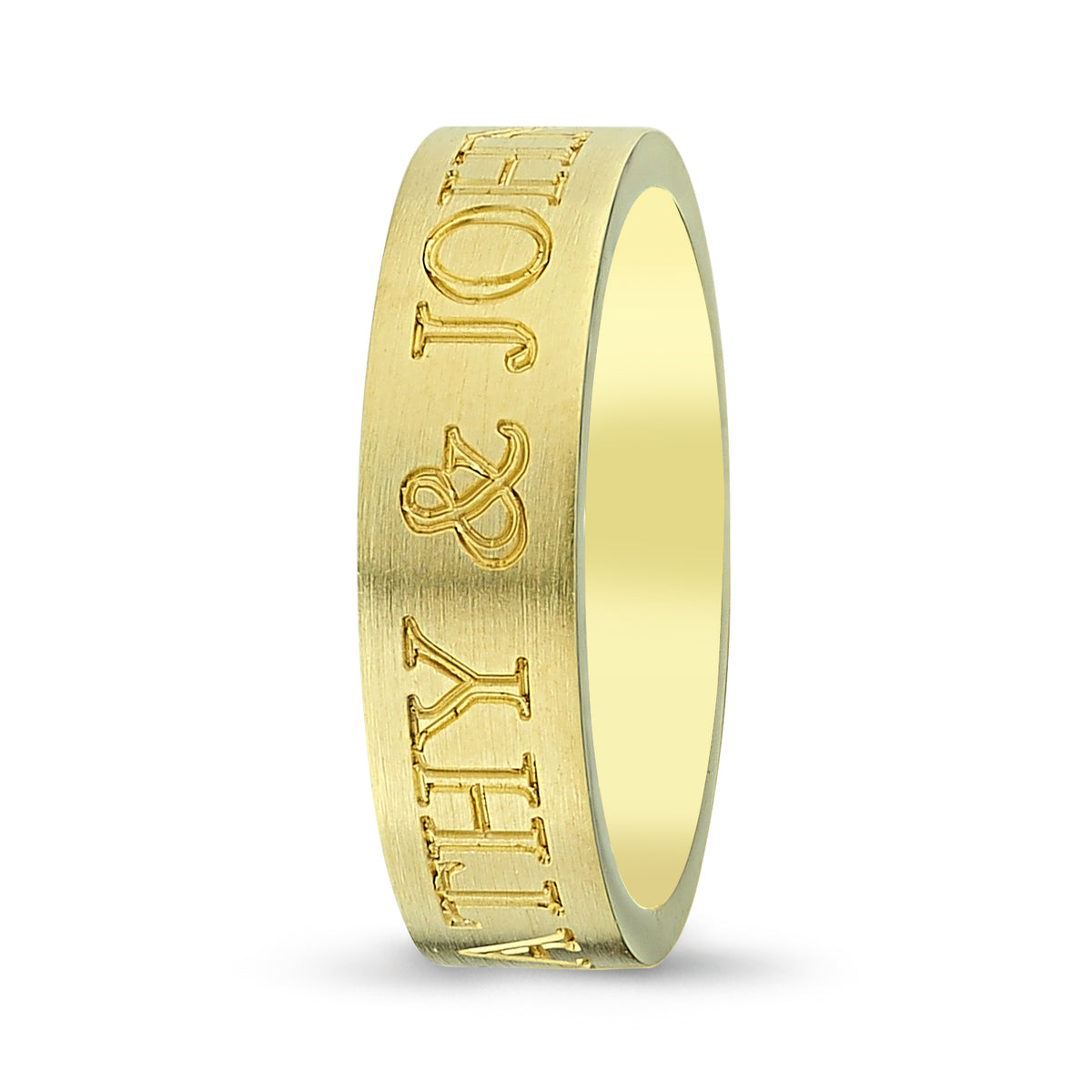 Custom Name Men's Wedding Band 4 - Laura Milman New York