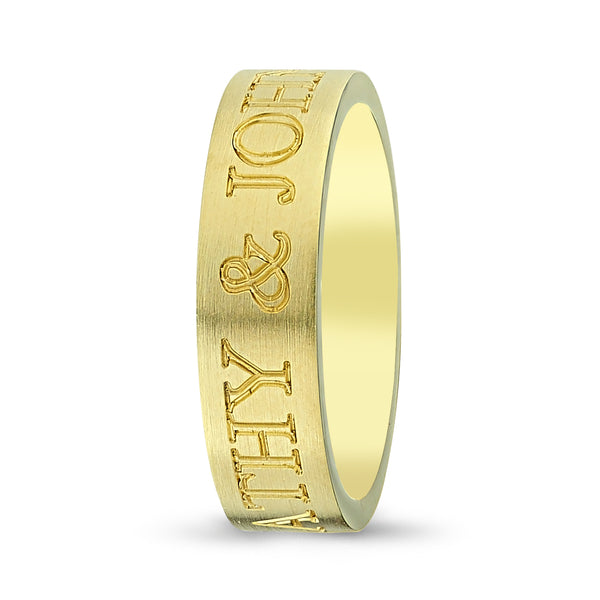 Custom Name Men's Wedding Band 4 - Laura Milman New York