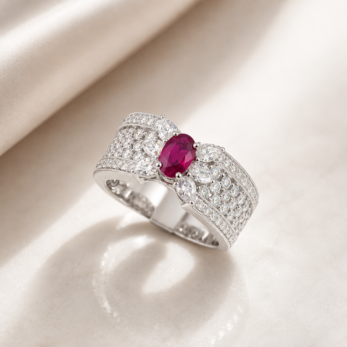 Ruby and Diamond Statement Ring — Laura Milman New York