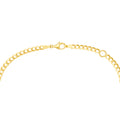 London Blue Topaz Curb Bracelet in Yellow Gold view 3