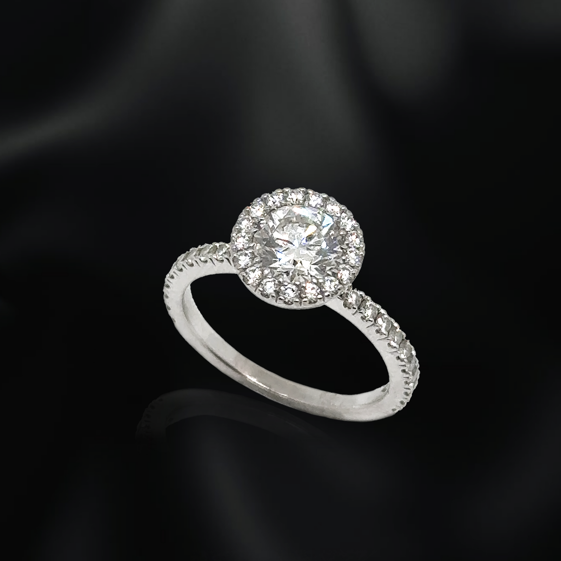 Halo Diamond Engagement Ring - Laura Milman New York