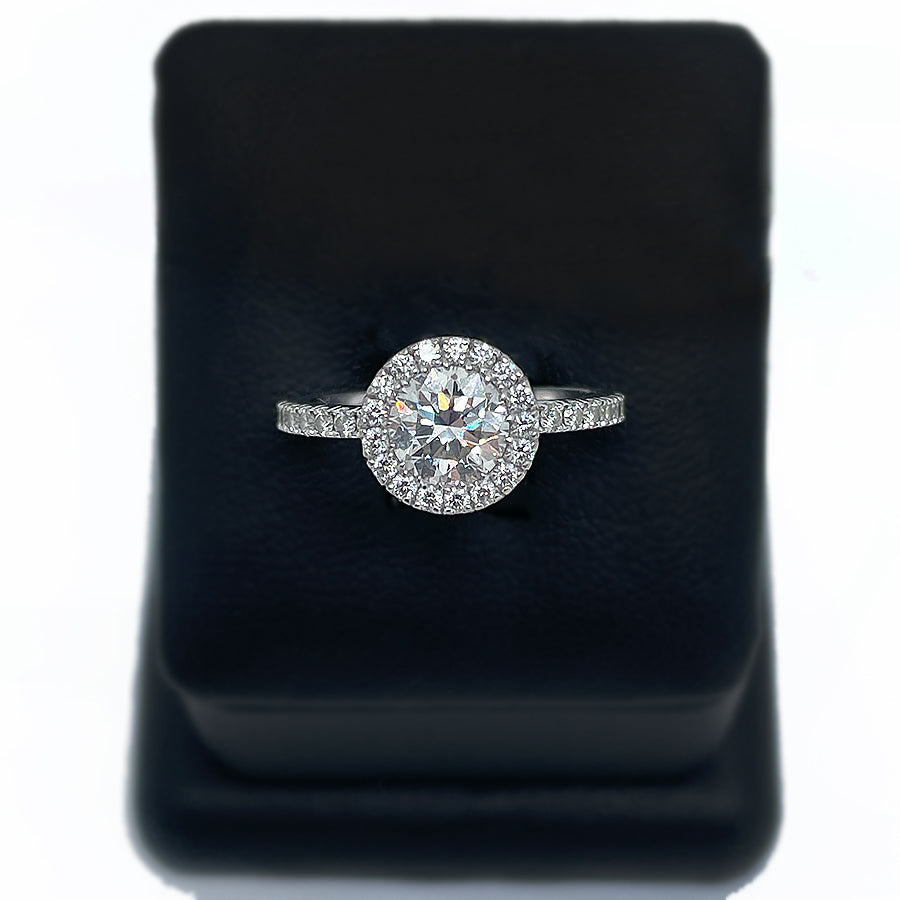 Halo Diamond Engagement Ring - Laura Milman New York