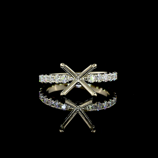 Hidden Halo Engagement Ring Setting in 14K White Gold – 0.40 CT — Laura Milman New York