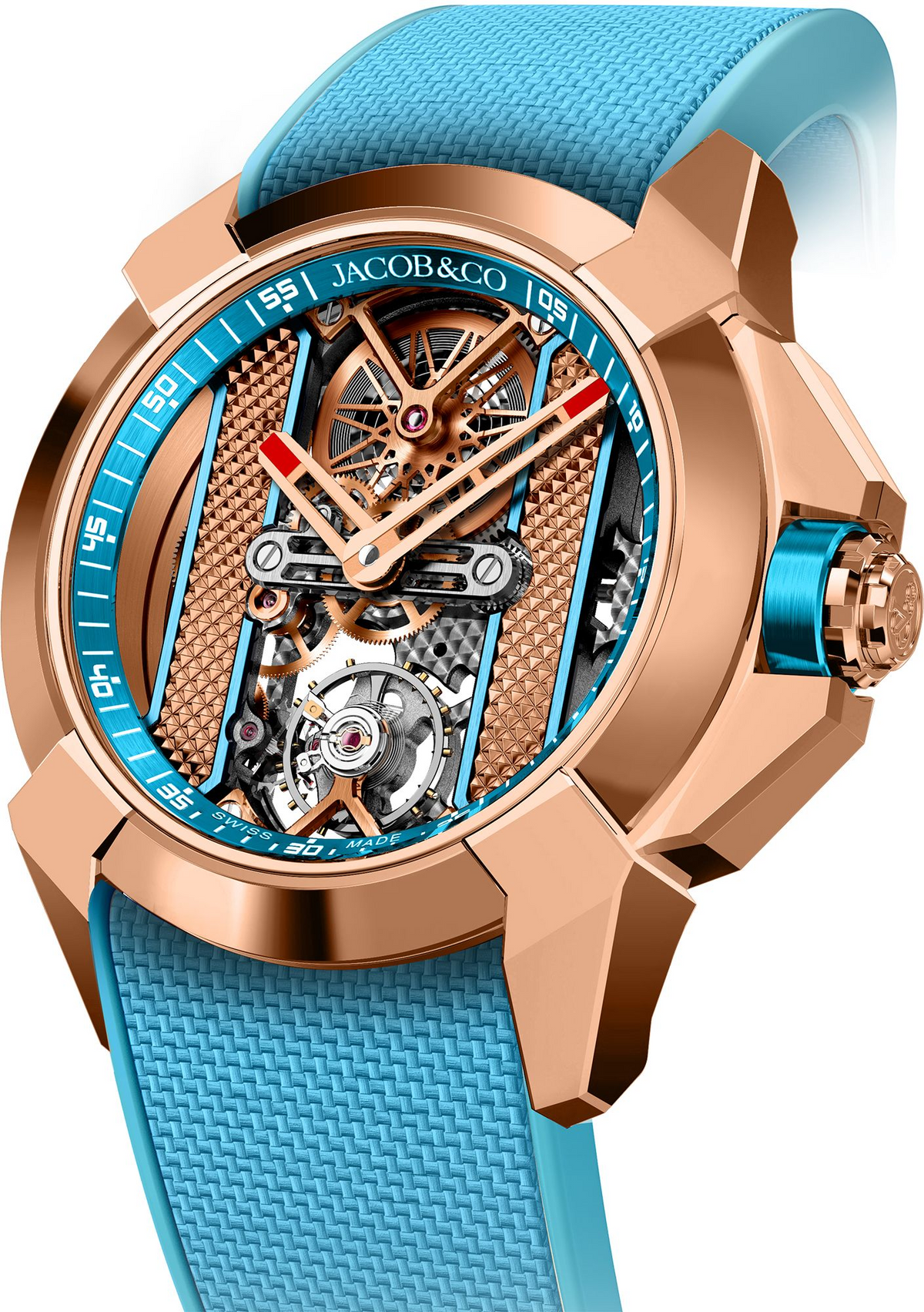 Unworn Jacob & Co Epic X Bridges Blue EX120.43.AF.AA.ABRUA — Laura Milman New York