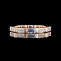 Lab-Grown Baguette Diamond Five-Stone Band in Rose Gold view 2