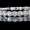 Lab-Grown Round Diamond Three-Quarter Band in White Gold view 4