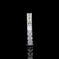 Lab-Grown Asscher Diamond Eternity Band in White Gold view 3