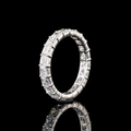 Lab-Grown Asscher Diamond Eternity Band in White Gold view 5