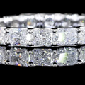 Lab-Grown Radiant Diamond Eternity Band in White Gold view 3