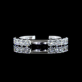 Lab-Grown Round Diamond Eternity Band in White Gold view 2