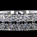 Lab-Grown Round Diamond Eternity Band in White Gold view 3