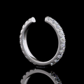 Lab-Grown Round Diamond Eternity Band in White Gold view 4