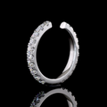Lab-Grown Round Diamond Eternity Band in White Gold view 5