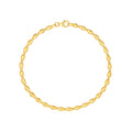Mini Puffy Teardrop Bracelet in 14K Yellow Gold view 1