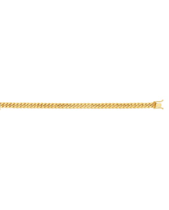 4.5mm Cuban Chain Necklace in 14K Yellow Gold