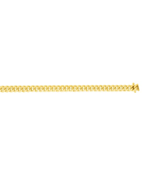 3.9mm Cuban Chain Necklace in 14K Yellow Gold